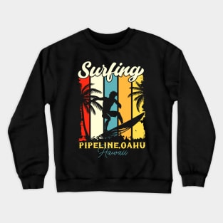 Surfing | Pipeline, Oahu, Hawaii Crewneck Sweatshirt